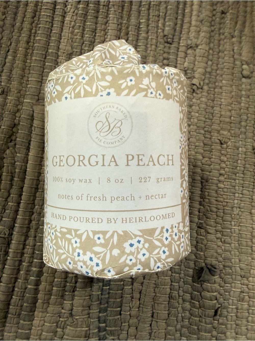 Cream Soy Wax Candle - Hand Poured